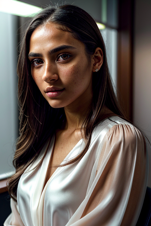 office woman stock image